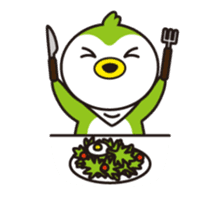 Green penguin - KuKu sticker #13453764