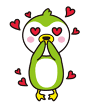 Green penguin - KuKu sticker #13453766