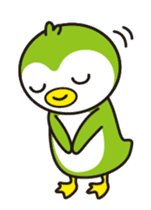 Green penguin - KuKu sticker #13453767