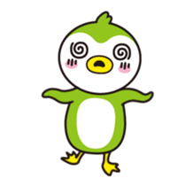 Green penguin - KuKu sticker #13453769