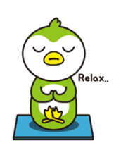 Green penguin - KuKu sticker #13453770