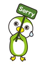 Green penguin - KuKu sticker #13453772
