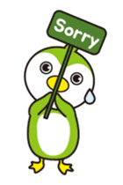 Green penguin - KuKu sticker #13453772
