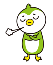 Green penguin - KuKu sticker #13453776