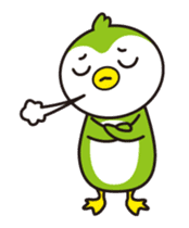 Green penguin - KuKu sticker #13453776