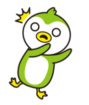 Green penguin - KuKu sticker #13453778