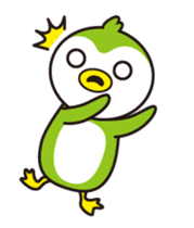 Green penguin - KuKu sticker #13453778