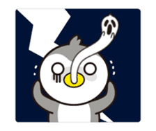 Green penguin - KuKu sticker #13453779