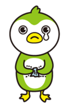 Green penguin - KuKu sticker #13453781