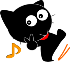 Friends of cute cat-11 sticker #13454073