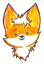 Sparky the little fox sticker #13454294