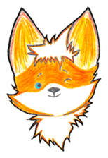 Sparky the little fox sticker #13454295