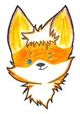Sparky the little fox sticker #13454297