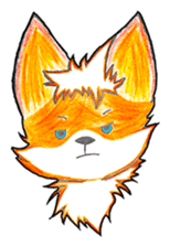 Sparky the little fox sticker #13454299