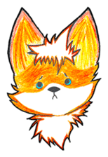 Sparky the little fox sticker #13454303