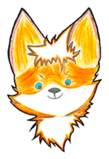 Sparky the little fox sticker #13454304