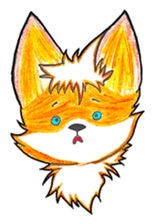 Sparky the little fox sticker #13454305