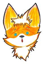 Sparky the little fox sticker #13454306