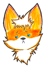 Sparky the little fox sticker #13454307