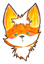 Sparky the little fox sticker #13454308