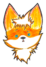 Sparky the little fox sticker #13454309