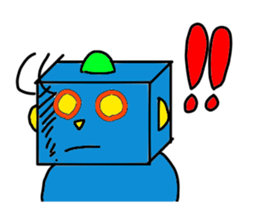 Cute Robot, Robotarou sticker #13454348