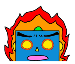 Cute Robot, Robotarou sticker #13454349