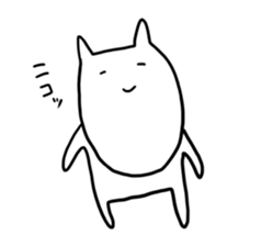 Long chin Cat sticker #13455315