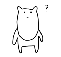 Long chin Cat sticker #13455319