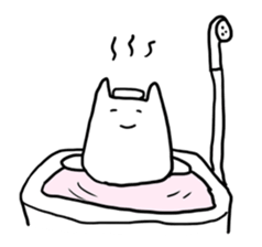 Long chin Cat sticker #13455320