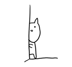 Long chin Cat sticker #13455327