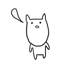 Long chin Cat sticker #13455330