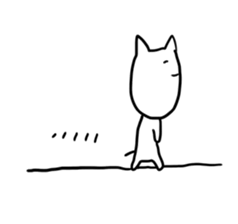 Long chin Cat sticker #13455338