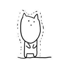 Long chin Cat sticker #13455342