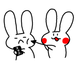 Snow rabbitMan2 sticker #13455930