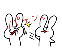 Snow rabbitMan2 sticker #13455939