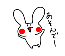 Snow rabbitMan2 sticker #13455959