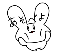 Snow rabbitMan2 sticker #13455960