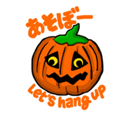 Cute characters in Japanese and English sticker #13456301