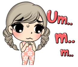 Unna mini girl (Eng) sticker #13456335