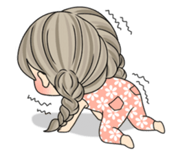 Unna mini girl (Eng) sticker #13456338