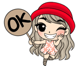 Unna mini girl (Eng) sticker #13456356