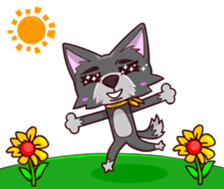 The Playful Dog sticker #13456365