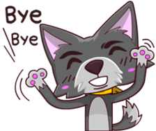 The Playful Dog sticker #13456366