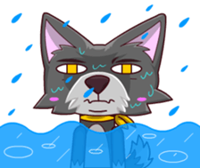 The Playful Dog sticker #13456368