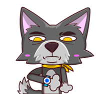 The Playful Dog sticker #13456380