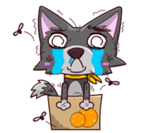 The Playful Dog sticker #13456383