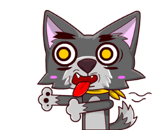 The Playful Dog sticker #13456386