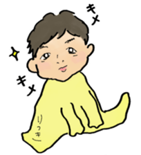 Horsetail baby sticker #13456425