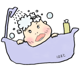 Horsetail baby sticker #13456431